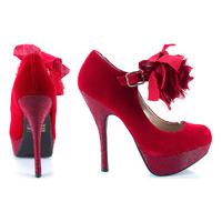 Qupid Shoes Onyx-18 Red