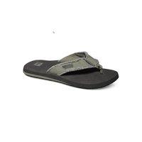 Quiksilver Monkey Abyss Flip Flops - Green / Black / Brown