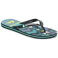 quiksilver molokaislablapu mens flip flops sandals shoes in black