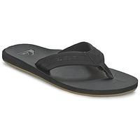 Quiksilver CARVER NUBUCK men\'s Flip flops / Sandals (Shoes) in black