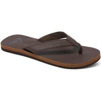 Quiksilver Molokai Nubuck - Chancletas men\'s Flip flops / Sandals (Shoes) in brown