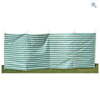 Quest 7-Pole Family Windbreak (Green Stripe) - Colour: Green