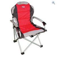 Quest Superlite Commander Folding Armchair - Colour: RED GREY