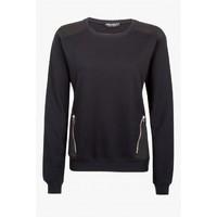 QUILTED PKT ZIP SWEAT