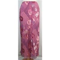 Quo - new, size 10 - Pink/rose silk & viscose - Long skirt