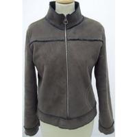 Quicksilver Roxy Life Brown Jacket with dark grey trim/backing Size 3 = Small