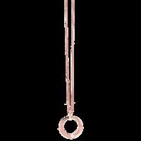 Quantum Cubus Rose Gold Plated Stainless Steel Pendant with Chain