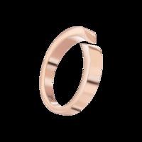 Quantum Cubus Rose Gold Plated Stainless Steel Ring