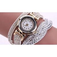 Quartz Rhinestone Bracelet Watch