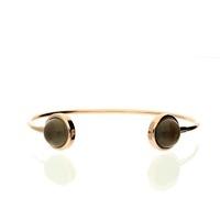 qudo caneva big bangle rose gold greige