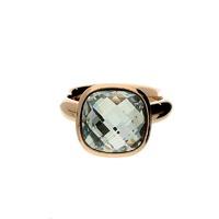 Qudo Estella Big Ring Rose Gold Crystal