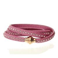 Qudo Deluxe Triple Wrap Rose Gold Fuchsia/ Vintage Rose