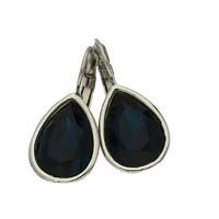 Qudo Pendant Drop Earrings With Dark Indicolite