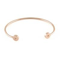 Qudo Rose Gold Plated Torque Bangle 172781