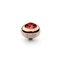 qudo rose gold plated padparadscha 10mm ring top 628856