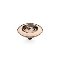 Qudo Rose Gold Plated Silk 13mm Ring Top 629343