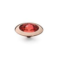 qudo rose gold plated light siam 16mm ring top 629840