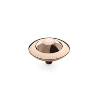 Qudo Rose Gold Plated Rose 13mm Ring Top 629357