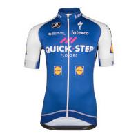 quick step short sleeve long zip jersey bluewhite xl