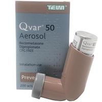 qvar aerosol inhalation beclometasone dipropionate 50 micrograms