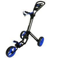 Qwik Fold 3.0 3 Wheel Push Cart - Black/Blue