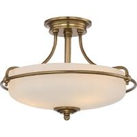 qzgriffinsfs ws griffin 3 light semi flush ceiling light in weathered  ...