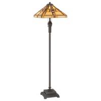 QZ/FINTON/FL Finton Tiffany Bronze 2 Light Floor Lamp