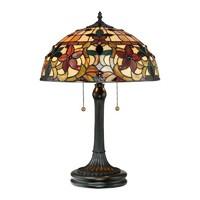 QZ/KAMI/TL Kami Tiffany Bronze 2 Light Table Lamp