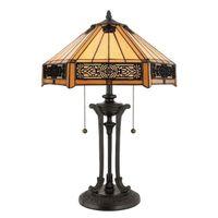 qzindustl indus vintage bronze 2 light table lamp