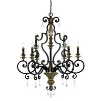 qzmarquette9 9 light crystal drop heirloom chandelier