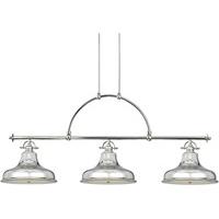 QZ/EMERY3P IS Imperial Silver Emery 3 Light Bar Ceiling Pendant Light