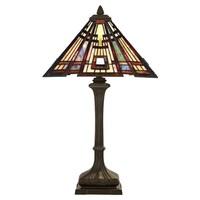QZ/CLASSICCRF/TL Classic Craftsman Tiffany Valiant Bronze Table Lamp