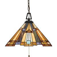 QZ/INGLENOOK/P/A Inglenook 3 Light Tiffany Hanging Ceiling Pendant