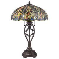 QZ/BELLE/TL Belle Tiffany Imperial Bronze 2 Light Table Lamp