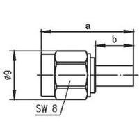 r sma connector plug straight 50 telegrtner j01150r0011 1 pcs