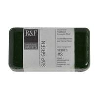 R & F 40ml (small cake) Encaustic (Wax Paint) Sap Green (113D)