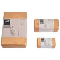 R & F 40ml (small cake) Encaustic (Wax Paint) Iridescent Gold (1185)