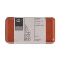 R & F 40ml (small cake) Encaustic (Wax Paint) Iridescent Copper (1186)