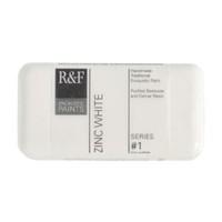 R & F 40ml (small cake) Encaustic (Wax Paint) Zinc White (111F)