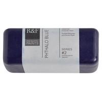 R & F 104ml (small cake) Encaustic (Wax Paint) Phthalo Blue (1122)