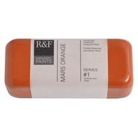 r f 104ml small cake encaustic wax paint mars orange 1118