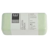 R & F 104ml (small cake) Encaustic (Wax Paint) Celadon Green (112E)