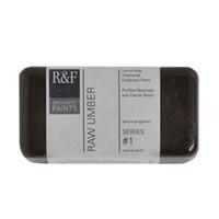 R & F 40ml (small cake) Encaustic (Wax Paint) Raw Umber (1114)