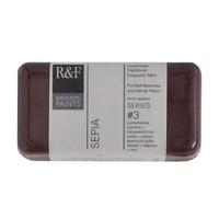 R & F 40ml (small cake) Encaustic (Wax Paint) Sepia (1133)