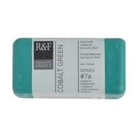 R & F 40ml (small cake) Encaustic (Wax Paint) Cobalt Green (1162)