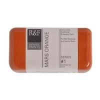 r f 40ml small cake encaustic wax paint mars orange 1118