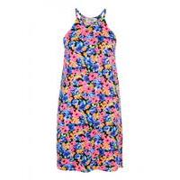 r1154 bright floral swingdress