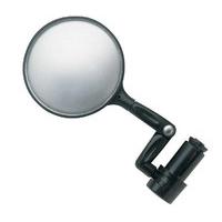 raleight flexible bar end round mirror silver