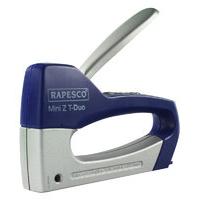 Rapesco Mini Z T-Duo Staple Tacker (ABS/Metal) (blue / silver)