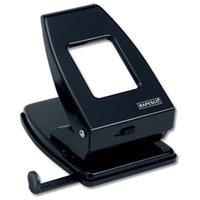 rapesco 835 2 hole metal punch 40 sheets black